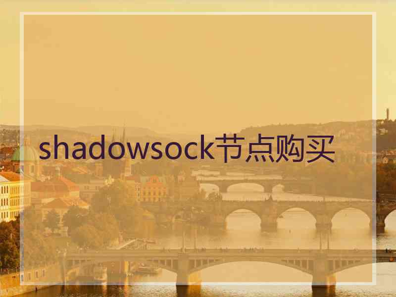 shadowsock节点购买