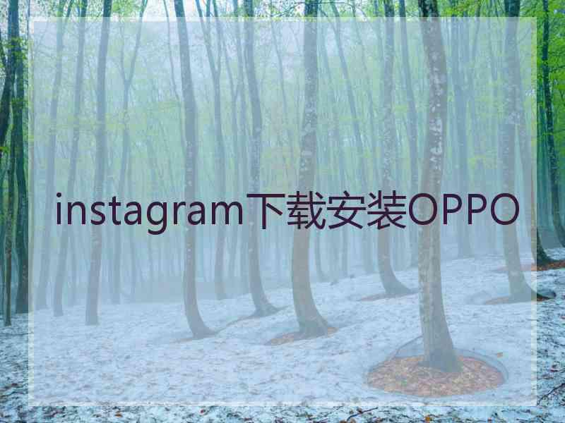 instagram下载安装OPPO