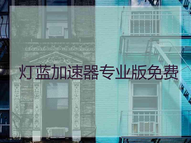 灯蓝加速器专业版免费